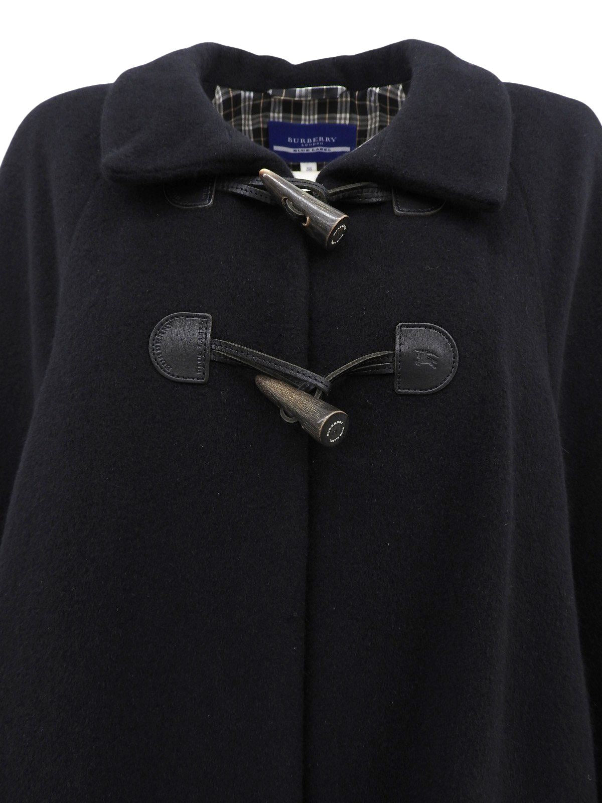 アンゴラロゴエンボスポンチョ ブラック