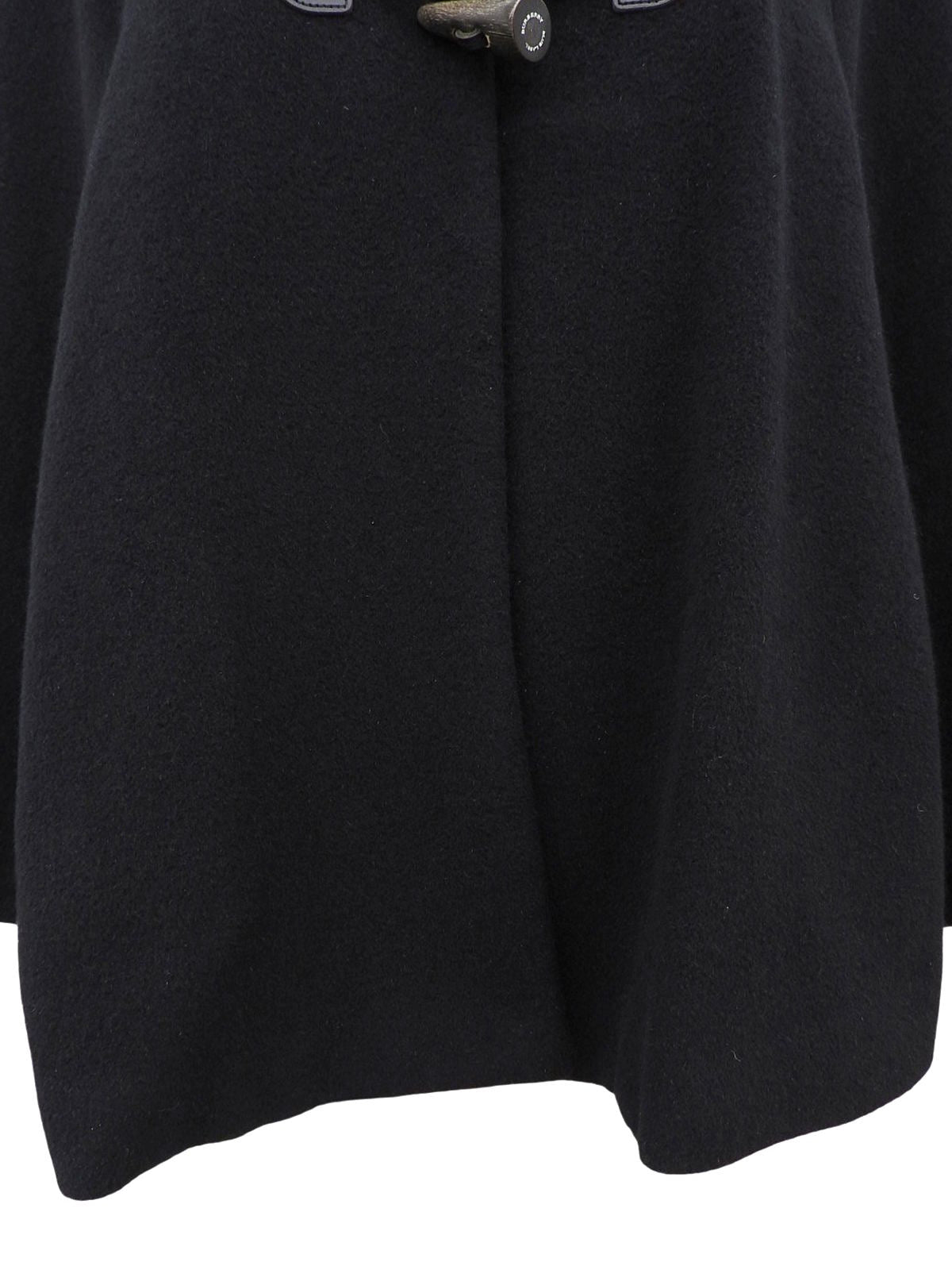 アンゴラロゴエンボスポンチョ ブラック