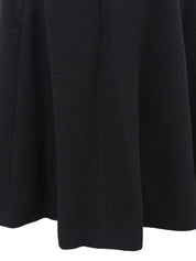 Angora Logo Embossed Poncho in Black