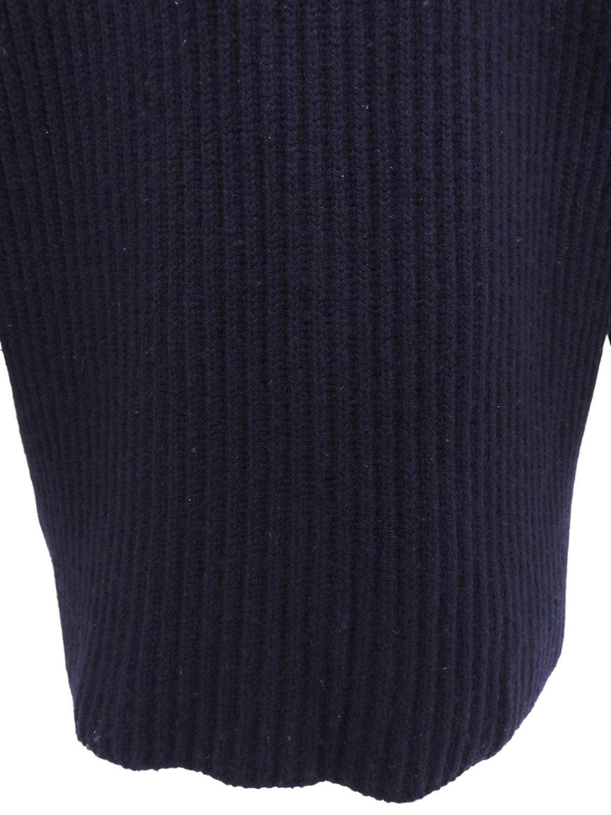 カシミヤロゴボタンカーディガン ネイビー