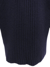 カシミヤロゴボタンカーディガン ネイビー