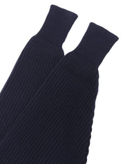 カシミヤロゴボタンカーディガン ネイビー