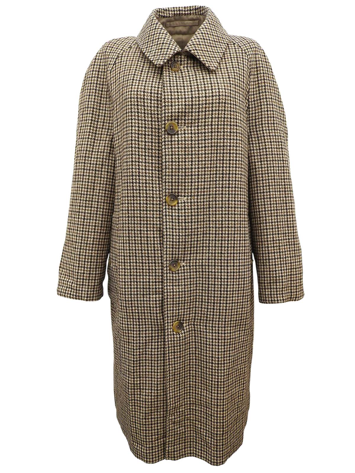 リバーシブルステンカラーコート ブラウン/ベージュ