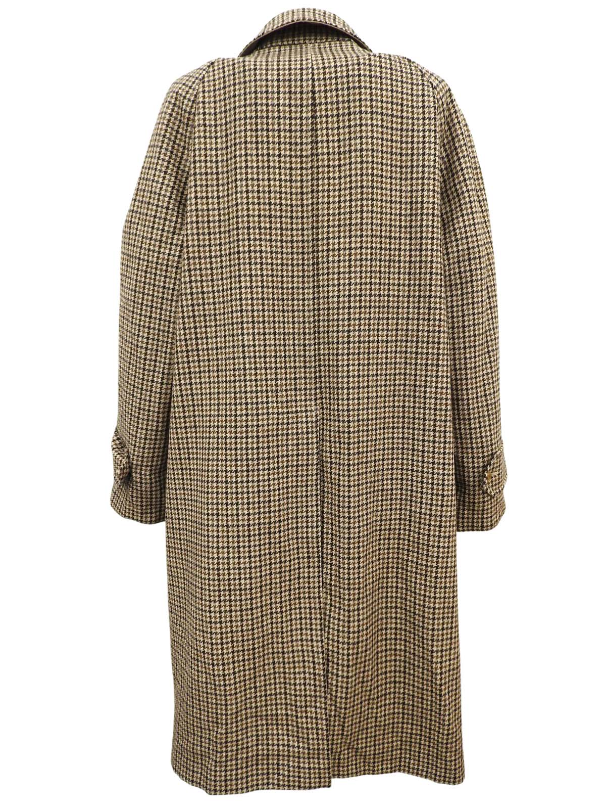 リバーシブルステンカラーコート ブラウン/ベージュ