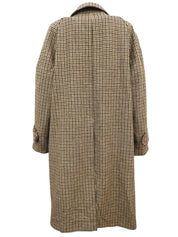 リバーシブルステンカラーコート ブラウン/ベージュ