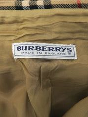 ウールチェックパターンスカート ベージュ/マルチ