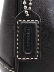Logo Charm Handbag in Black