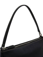 Logo Charm Handbag in Black