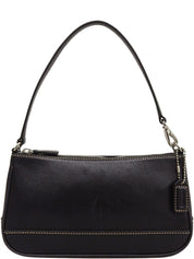Logo Charm Handbag in Black