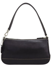 Logo Charm Handbag in Black