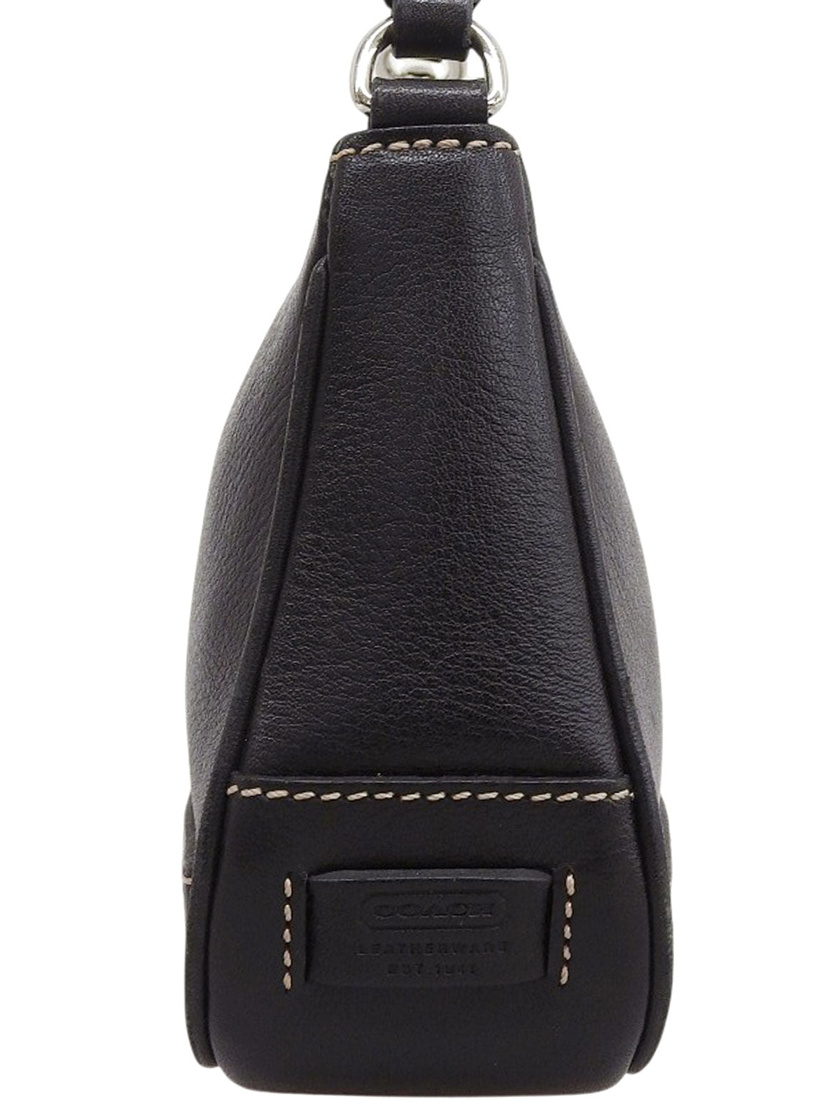 Logo Charm Handbag in Black