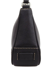 Logo Charm Handbag in Black