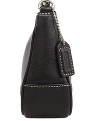 Logo Charm Handbag in Black