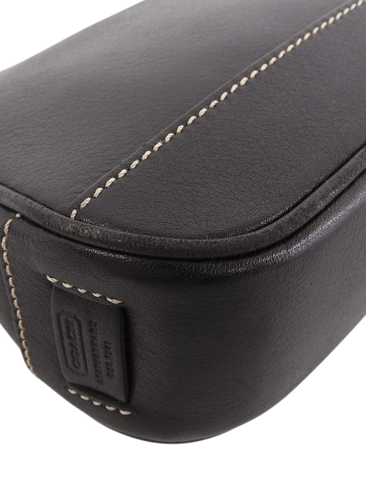 Logo Charm Handbag in Black