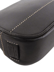 Logo Charm Handbag in Black