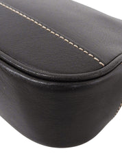 Logo Charm Handbag in Black