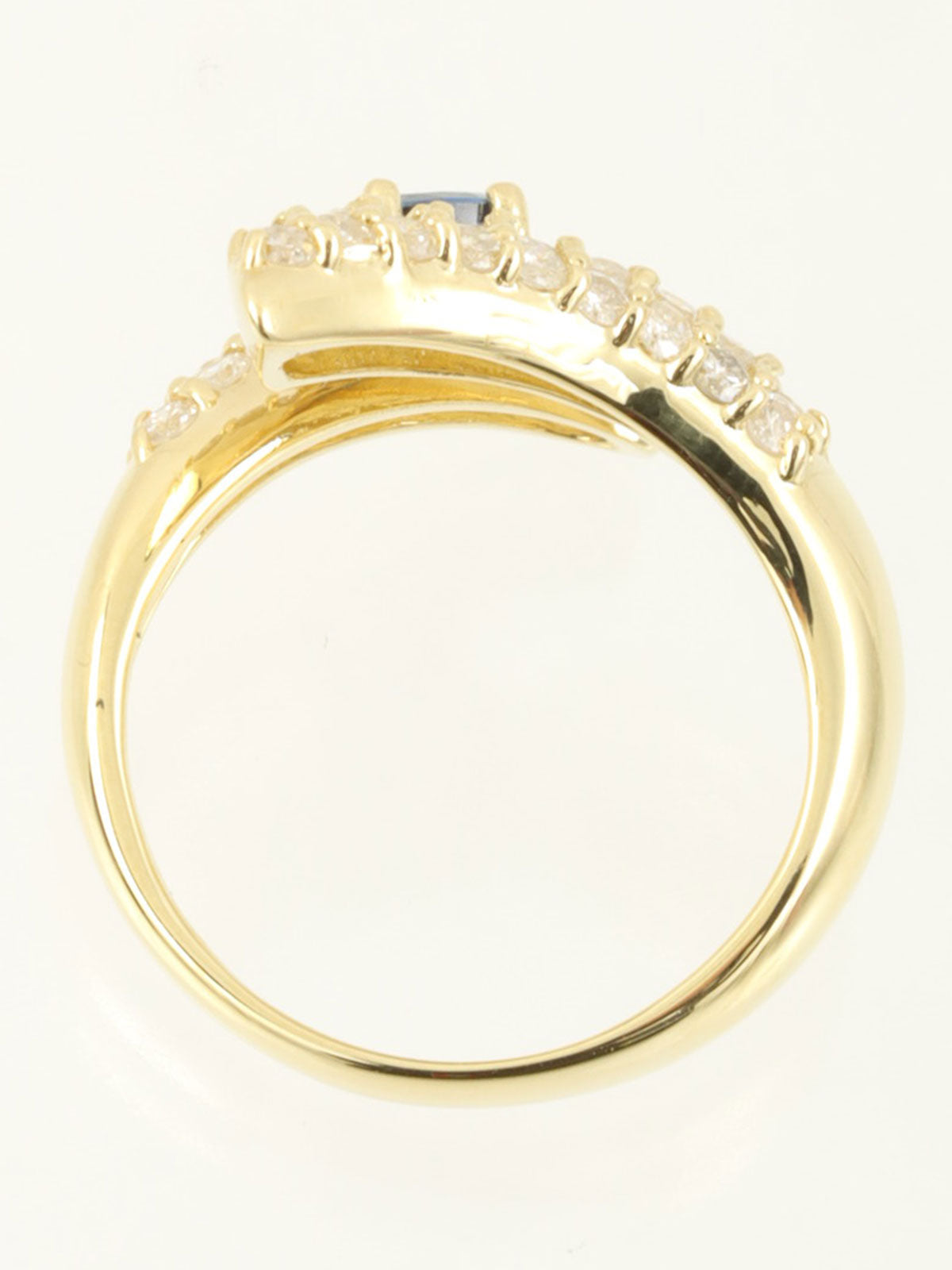 18K金/蓝宝石和钻石戒指