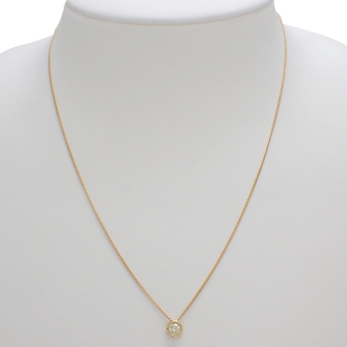 18K1PDダイヤモンドネックレス ゴールド