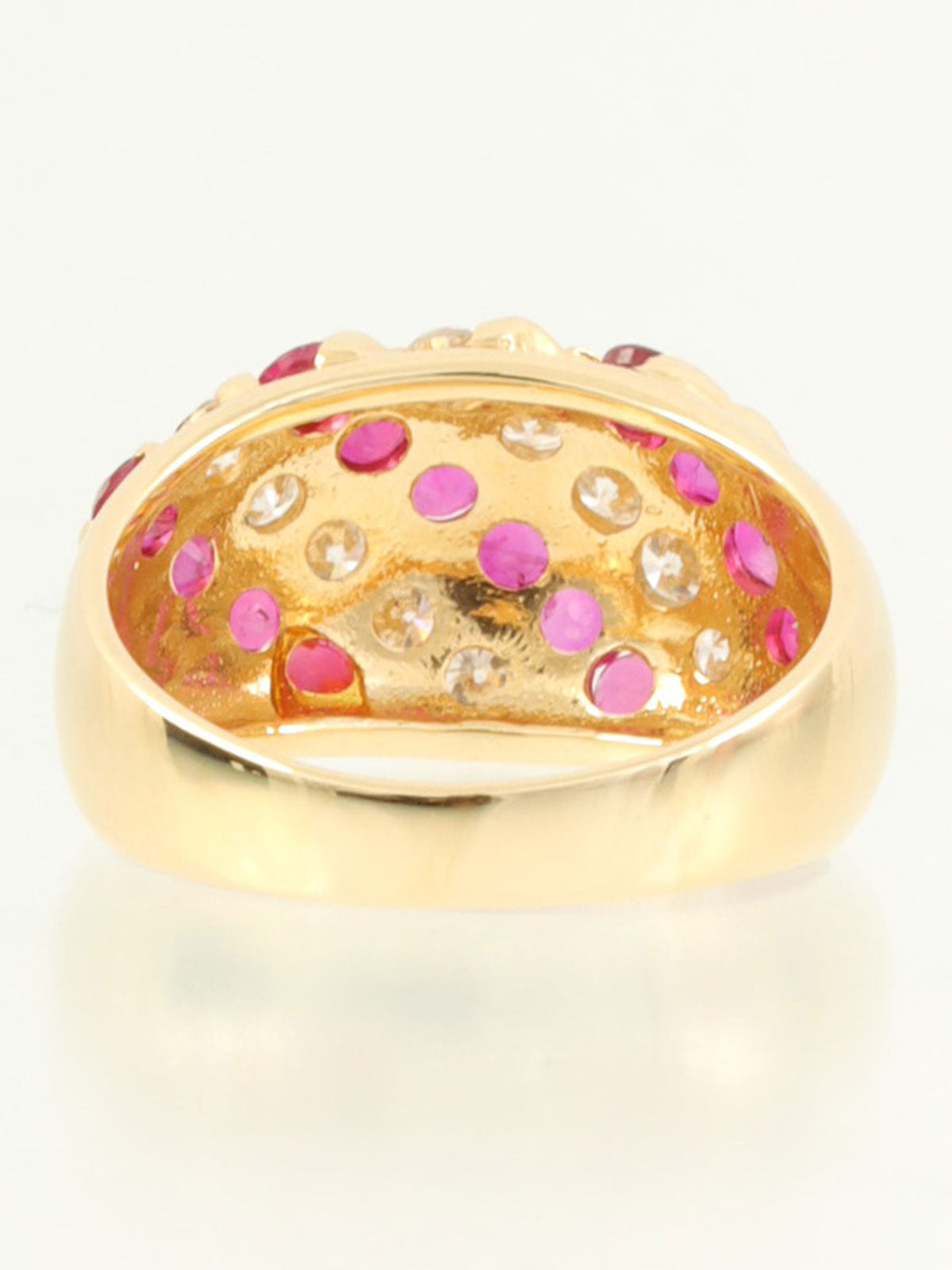 18K金/红宝石和钻石戒指