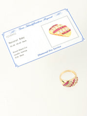 18K金/红宝石和钻石戒指