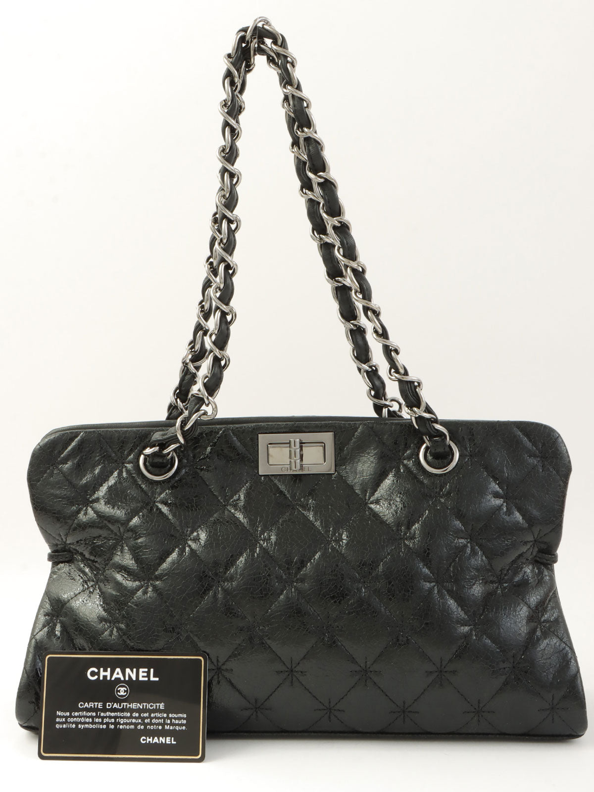 2005年頃製 マトラッセステッチ2.55チェーンショルダーバッグ ブラック