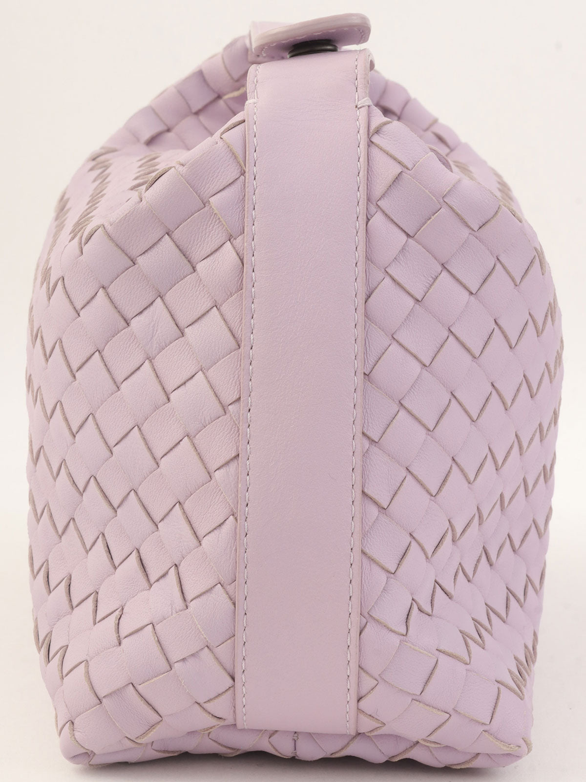 Purple Intrecciato Vanity Bag