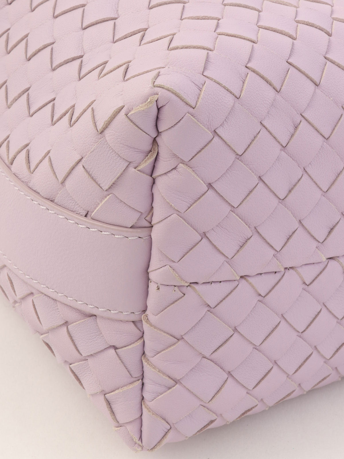 Purple Intrecciato Vanity Bag