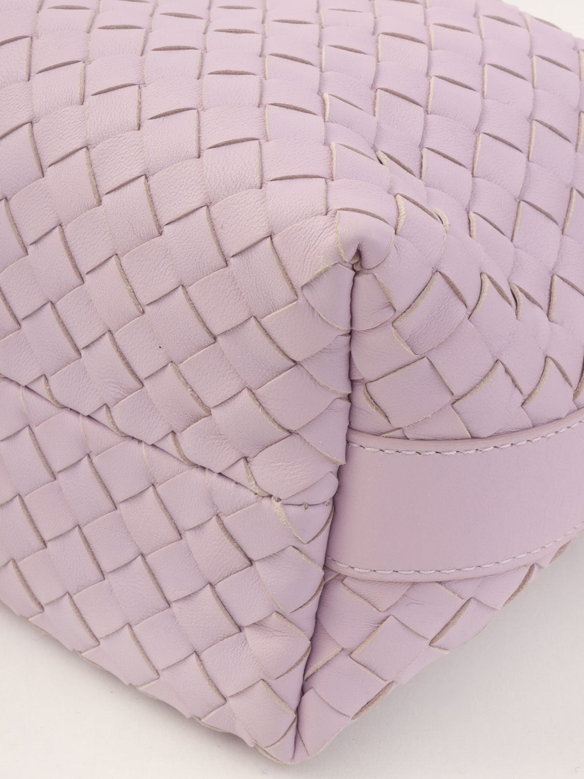 Purple Intrecciato Vanity Bag