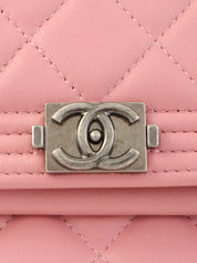 2015 Boy Chanel Clutch Bag Pink