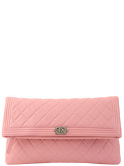 2015 Boy Chanel Clutch Bag Pink