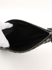 トロッターパターンサドルポーチ ブラック