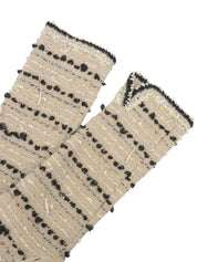 2005年製 レースデザインCCマークボタンカーディガン ベージュ/マルチ