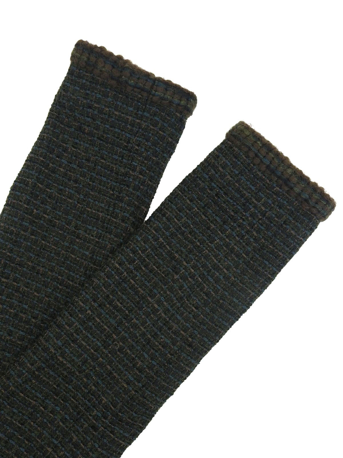 1998年製 ツイードCCマークボタンセットアップ ダークグリーン/マルチ