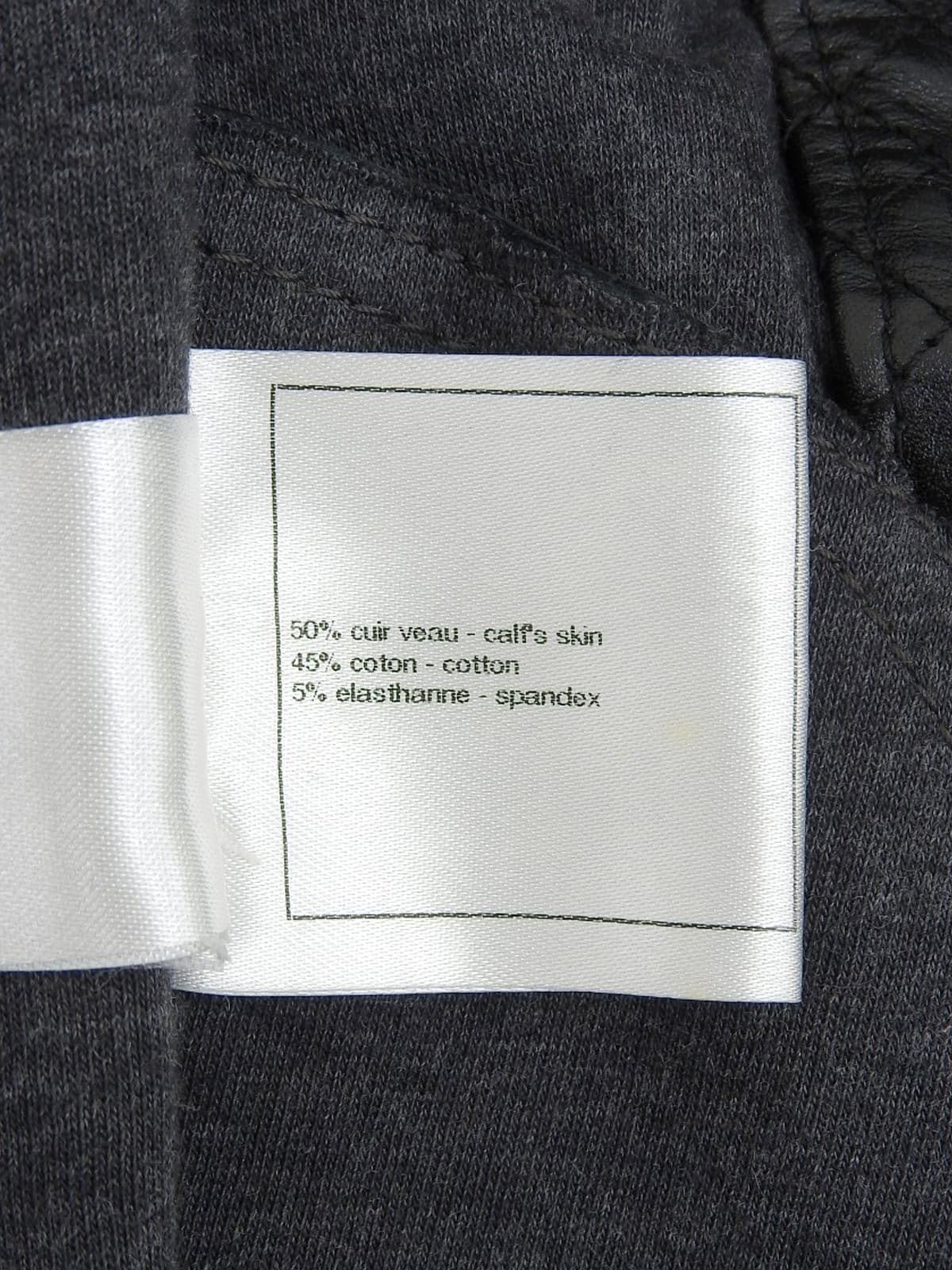 カーフスキンCCマークライダースジャケット ブラック