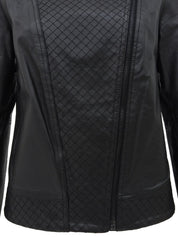 カーフスキンCCマークライダースジャケット ブラック