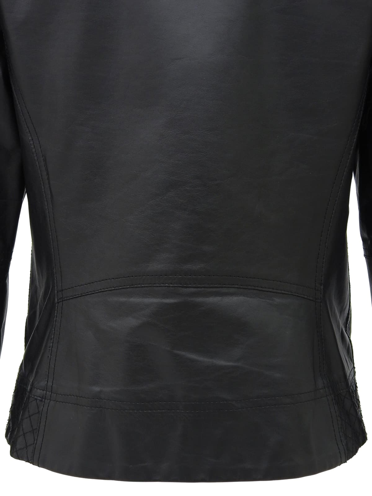 カーフスキンCCマークライダースジャケット ブラック