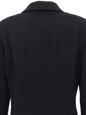 1993年製 カシミアCCマークボタンコート ブラック