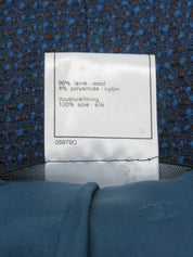 1997年製 CCマークデザインボタンジャケット ブルー/ブラウン