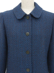 1997年製 CCマークデザインボタンジャケット ブルー/ブラウン