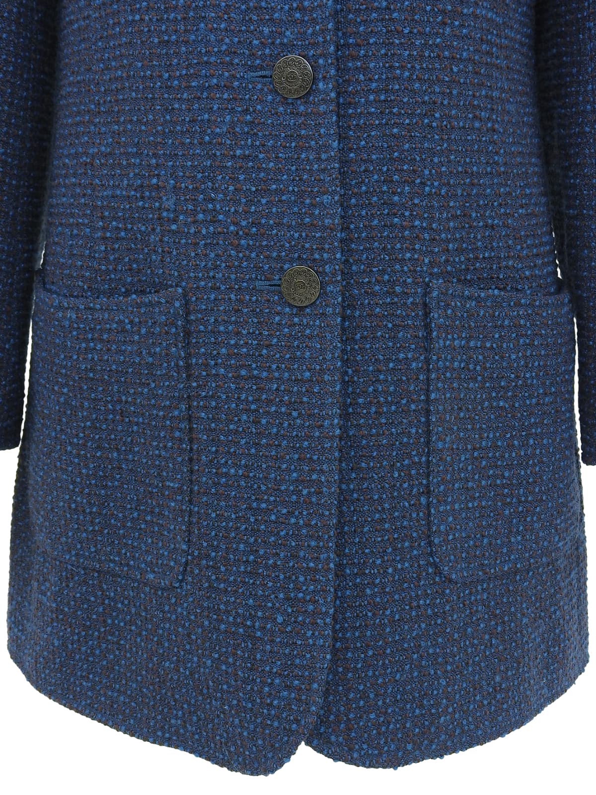 1997年製 CCマークデザインボタンジャケット ブルー/ブラウン