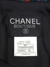 1995年製 チェックパターンCCマークボタンアンサンブル ブルー/レッド/ブラック