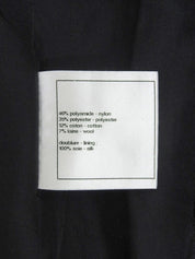 ツイードスパンコールグリポワボタンノーカラージャケット ブラック/マルチ