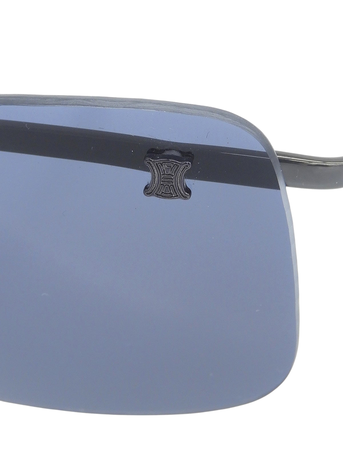 Macadam Plate Rimless Sunglasses Black