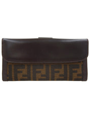 ズッカパターンロングウォレット ブラウン