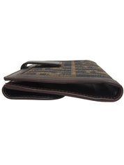 ズッカパターンロングウォレット ブラウン