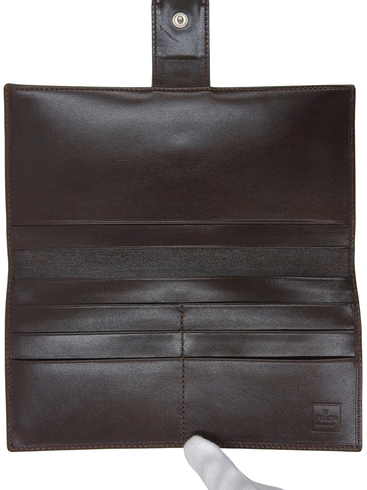 ズッカパターンロングウォレット ブラウン