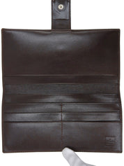 ズッカパターンロングウォレット ブラウン