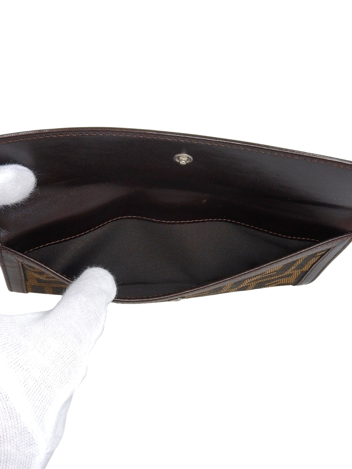 ズッカパターンロングウォレット ブラウン