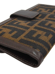 Zucca 图案长款钱包 棕色