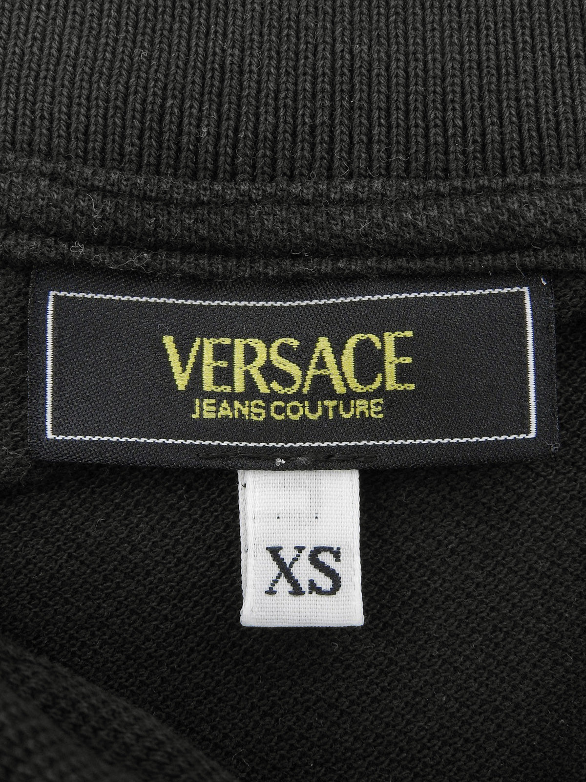 Medusa Embroidered Polo Shirt in Black